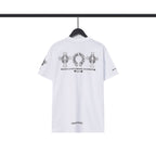 CHH Chrome Heart T Shirts Chrome Hearts Cross Sanskrit Print Short Sleeve Crew Neck T-Shirt