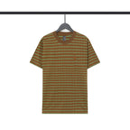 CHH Chrome Heart T Shirts Poison Home Stripe Jacquard Embroidery Short Sleeve Couple T-Shirt