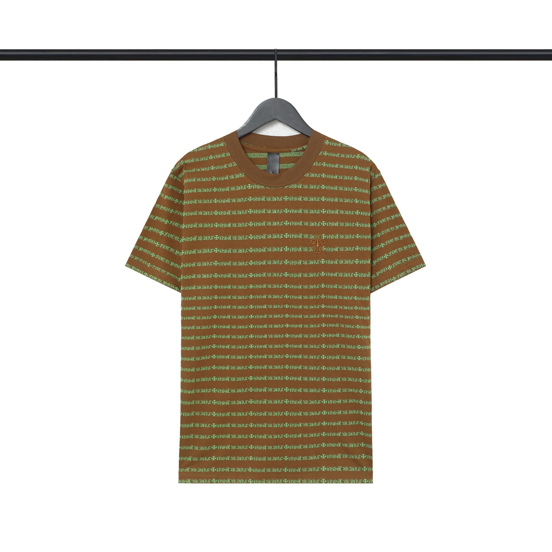 CHH Chrome Heart T Shirts Poison Home Stripe Jacquard Embroidery Short Sleeve Couple T-Shirt