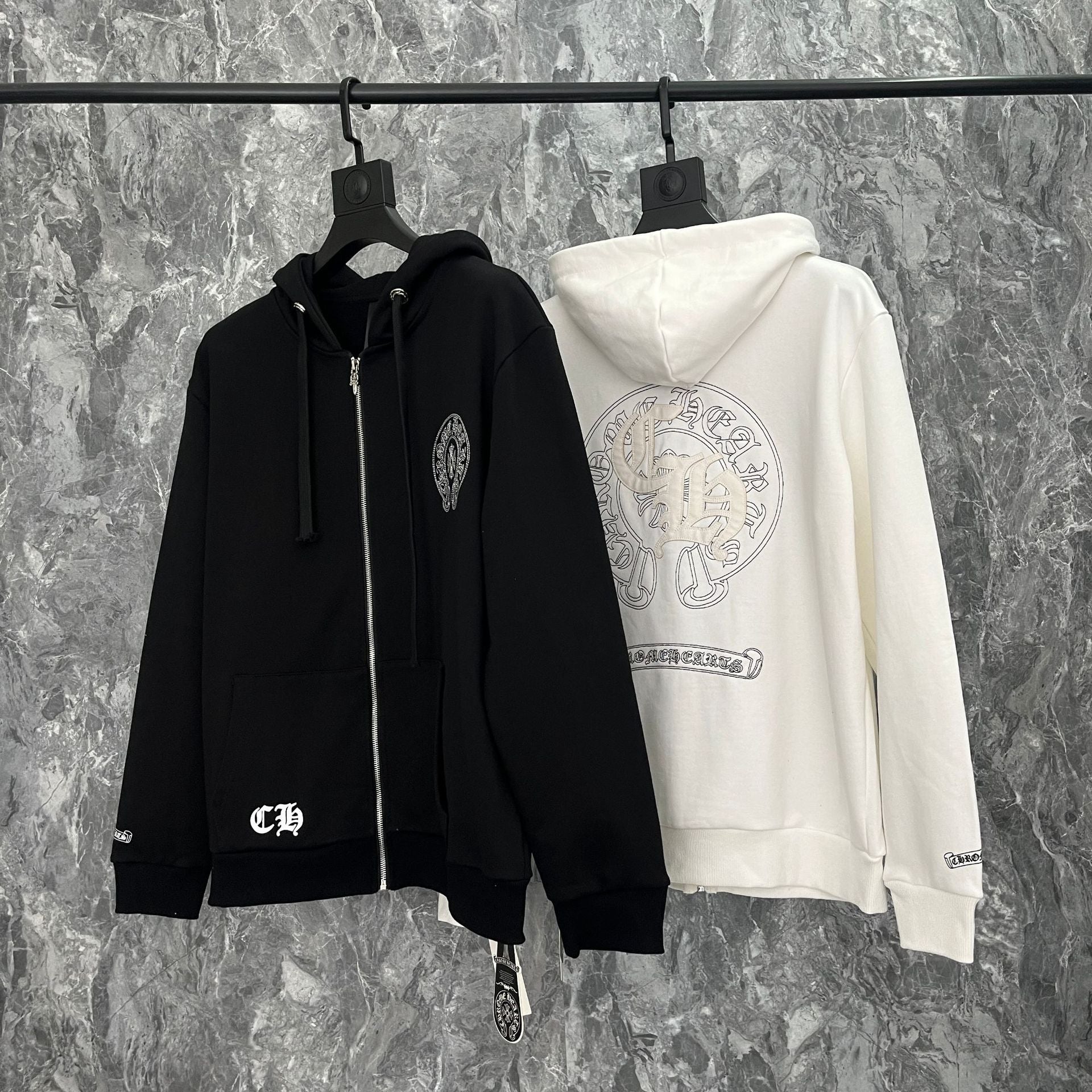Chrome Heart Hoodie Chrome Hearts Embroidered hooded sweater hoodie