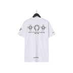 CHH Chrome Heart T Shirts Chrome Hearts Cross Sanskrit Print Short Sleeve Crew Neck T-Shirt
