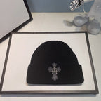 Chrome Heart Beanie Vintage Cross Wool Knitted Hat