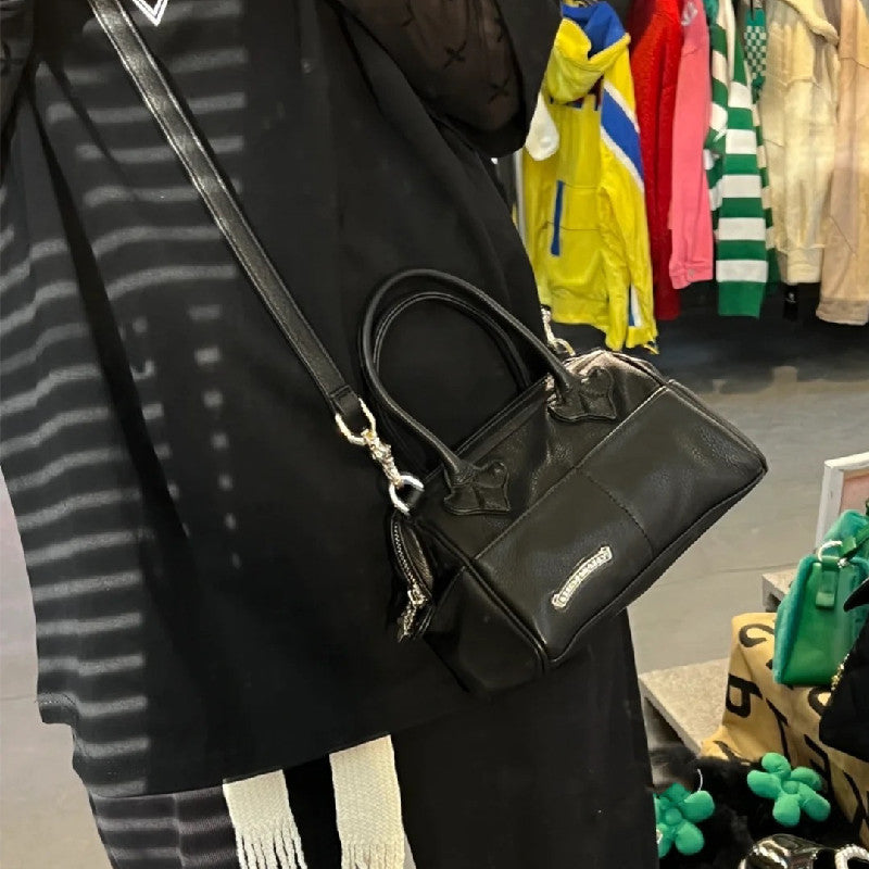 Chrome Heart Leather Bag Crossbody