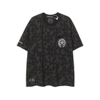 CHH Chrome Heart T Shirts Sanskrit logo embroidery fashion versatile loose T-shirt