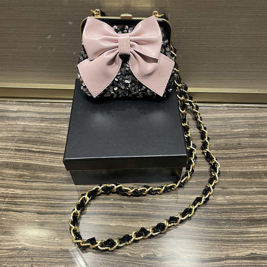 Chrome Heart Leather Bag Chain Crossbody