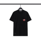 CHH Chrome Heart T Shirts CH Flower Sanskrit Casual Short Sleeve T-Shirt Loose