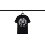 CHH Chrome Heart T Shirts Sanskrit Cross Print Loose Short Sleeve T-Shirt