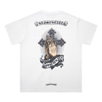 CHH Chrome Heart T Shirts T-Shirt Loose Cross Print