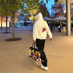 Chrome Heart Leather Bag Cross Colored Shopping Bag