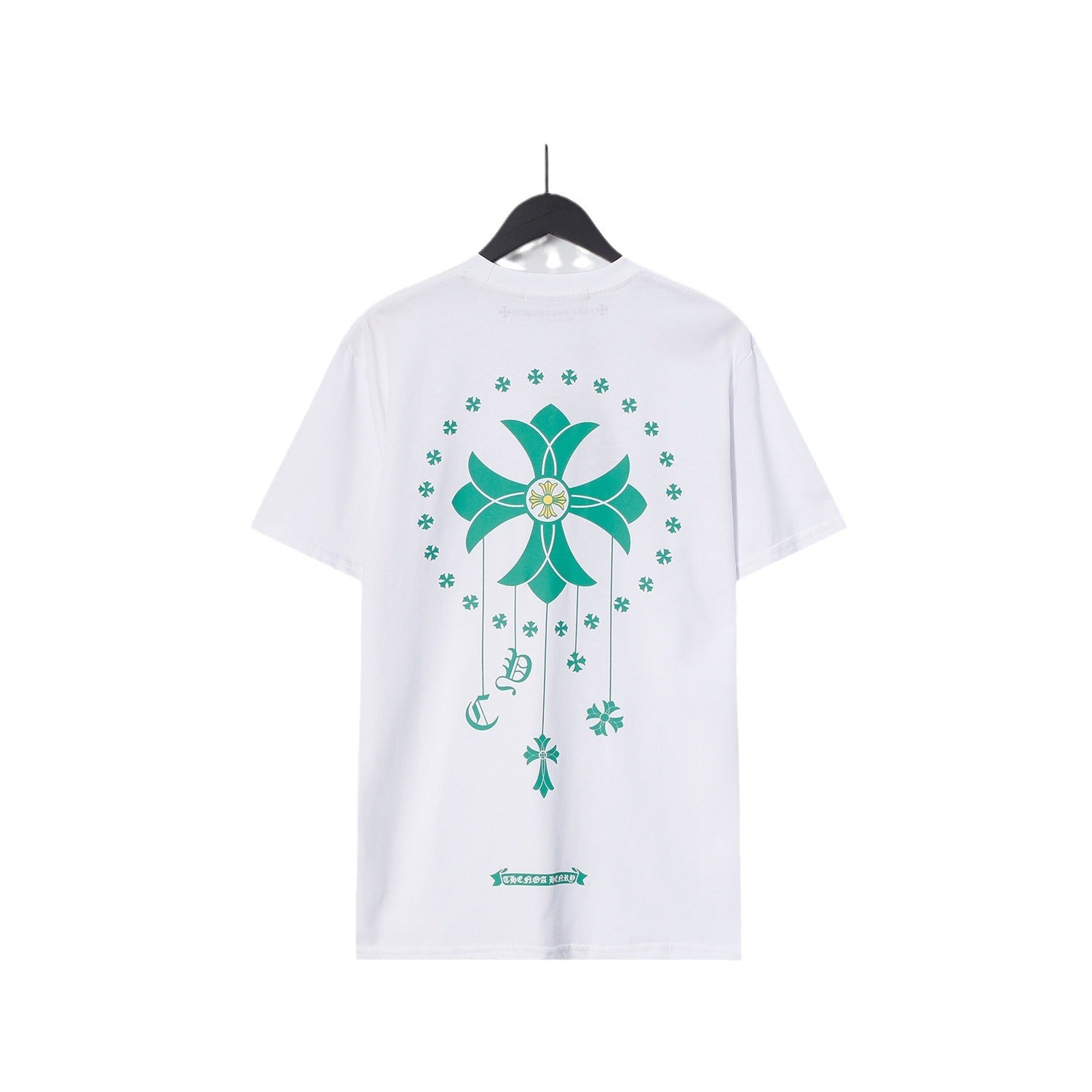 CHH Chrome Heart T Shirts Cross Casual Loose Cotton Crew Neck T-Shirt