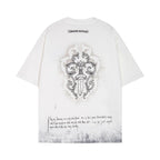 CHH Chrome Heart T Shirts Sanskrit Short Sleeve T-Shirt Crew Neck