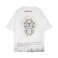 CHH Chrome Heart T Shirts Sanskrit Short Sleeve T-Shirt Crew Neck