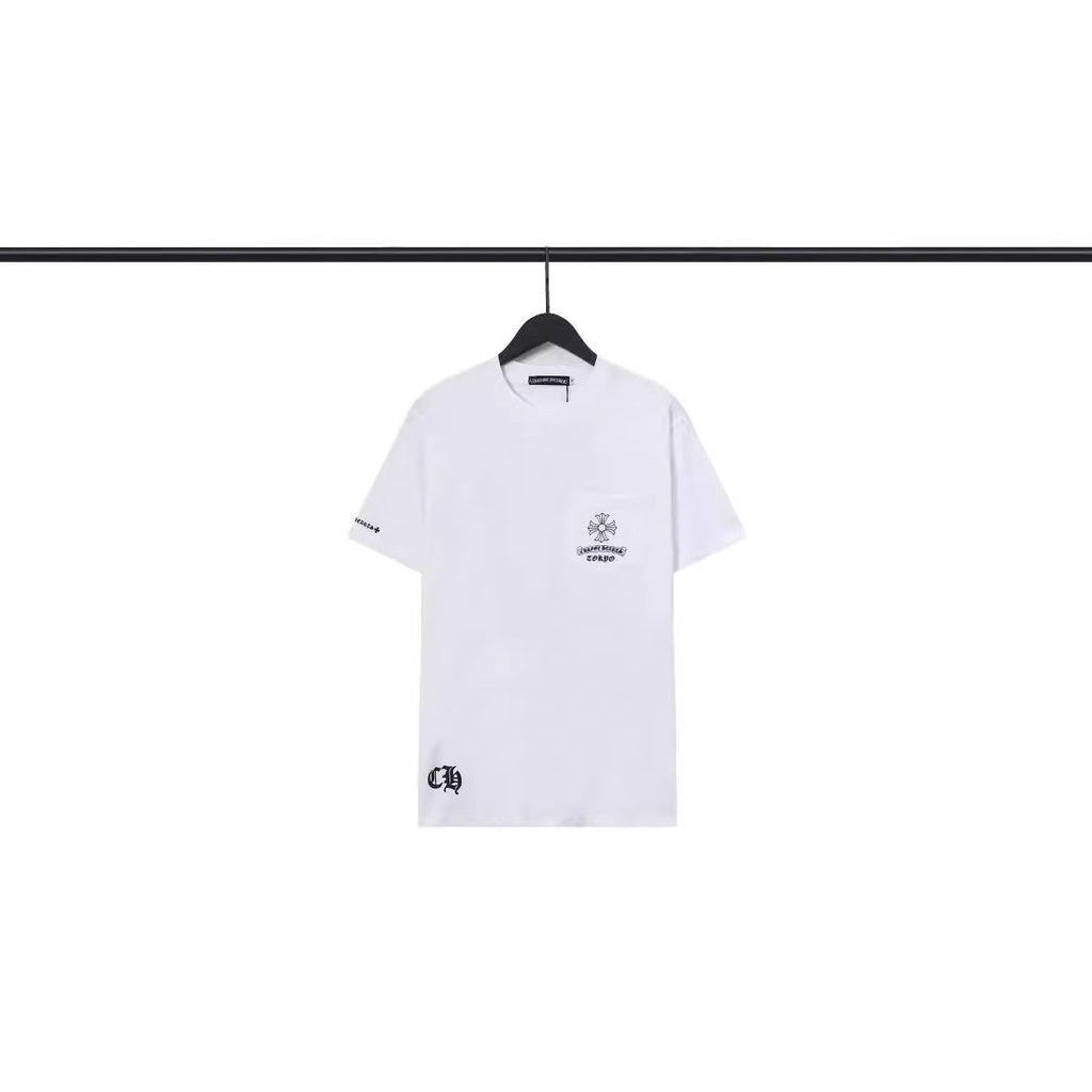 CHH Chrome Heart T Shirts Croix Cross Gypsy Cotton Crew Neck Short Sleeve T-Shirt