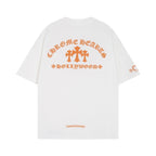 CHH Chrome Heart T Shirts CROW Summer Short Sleeve Embroidery Crew Neck Loose