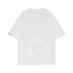 CHH Chrome Heart T Shirts Chrome Hearts Sanskrit Horseshoe Pattern Short Sleeve T-Shirt