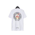 CHH Chrome Heart T Shirts Croix Cross Leather Printed Short Sleeve T-Shirt