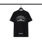CHH Chrome Heart T Shirts Sanskrit Color Printing Loose Casual Crew Neck Short Sleeve T-Shirt