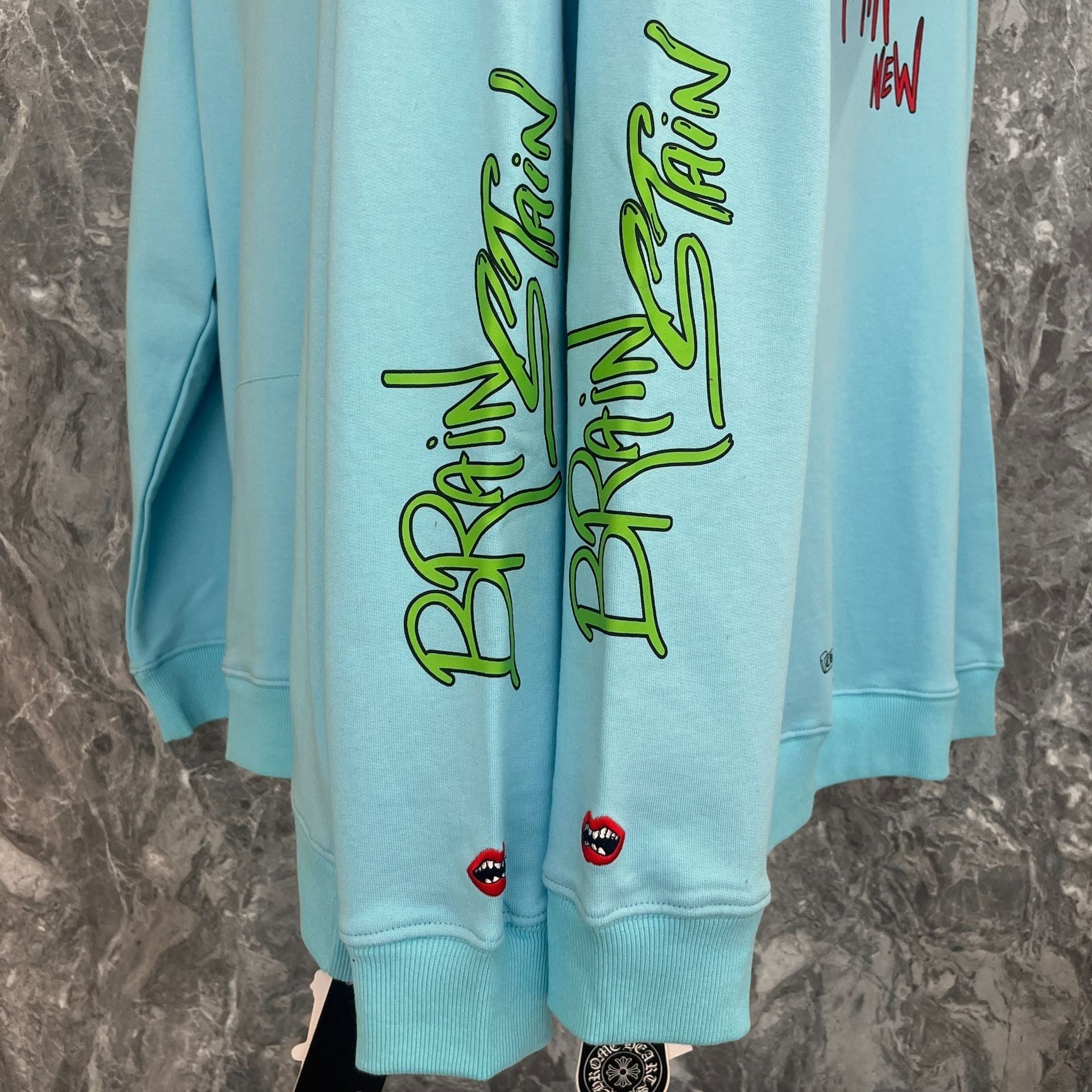 Chrome Heart Hoodie hooded sweater Sanskrit and fun football graffiti print