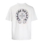 CHH Chrome Heart T Shirts Summer Horseshoe Print Short Sleeve T-Shirt