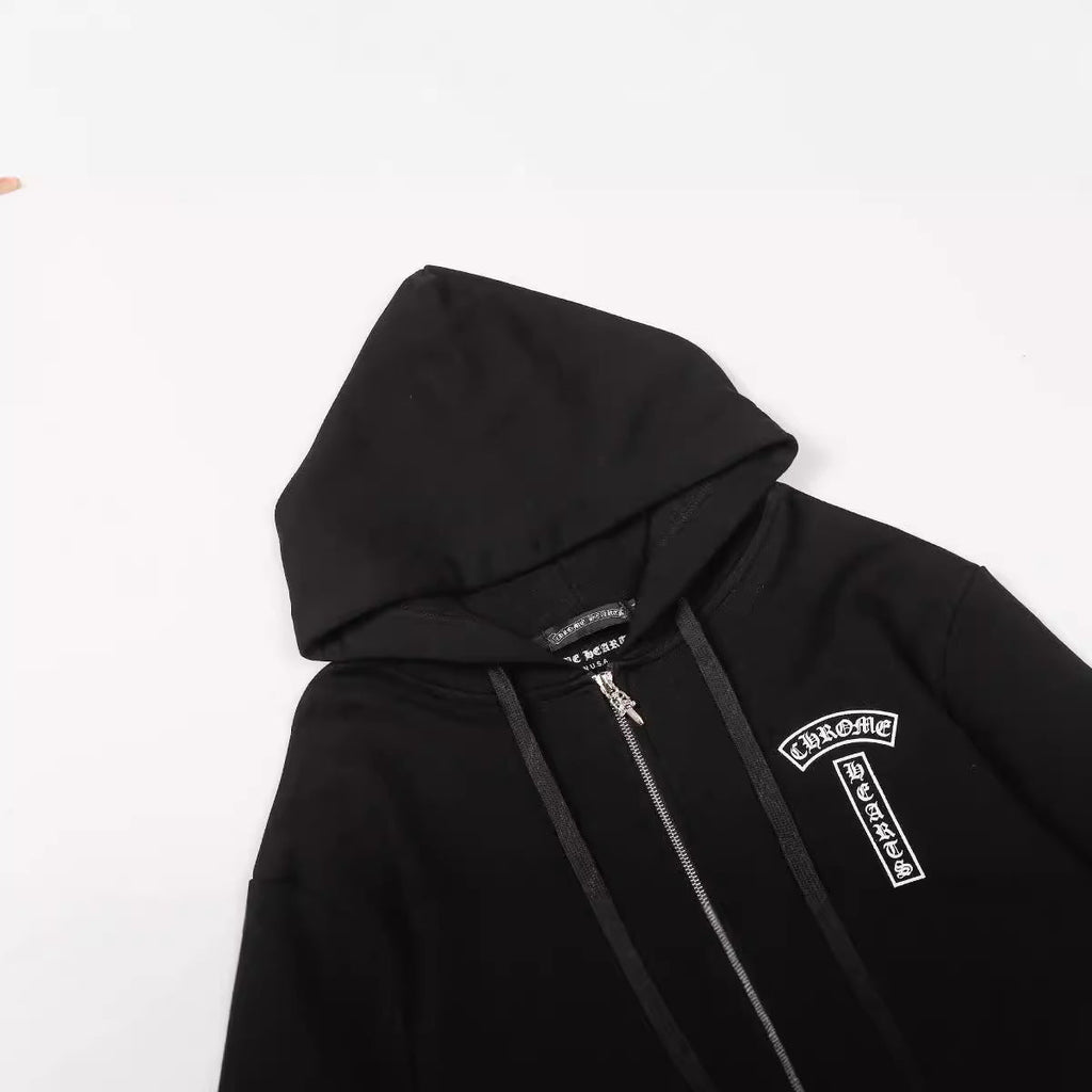 Chrome Heart Hoodie Chromehearts Cross Hooded Zip Sweater