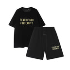 FW24 FRATERNITY T-Shirt / Shorts / Set - Black