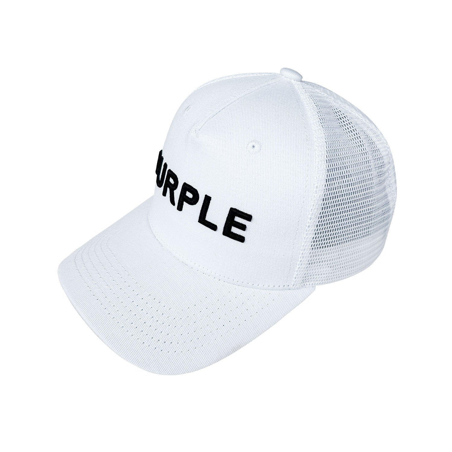 Purple Hat  Mesh Stitching Embroidery PB003#