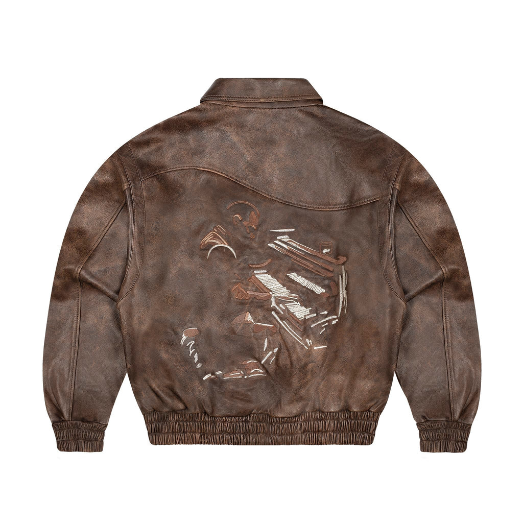 "jazz v2" leather jacket