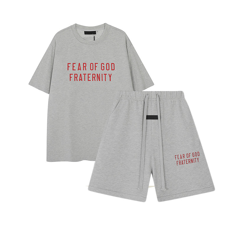 FW24 FRATERNITY T-Shirt / Shorts / Set - Gray